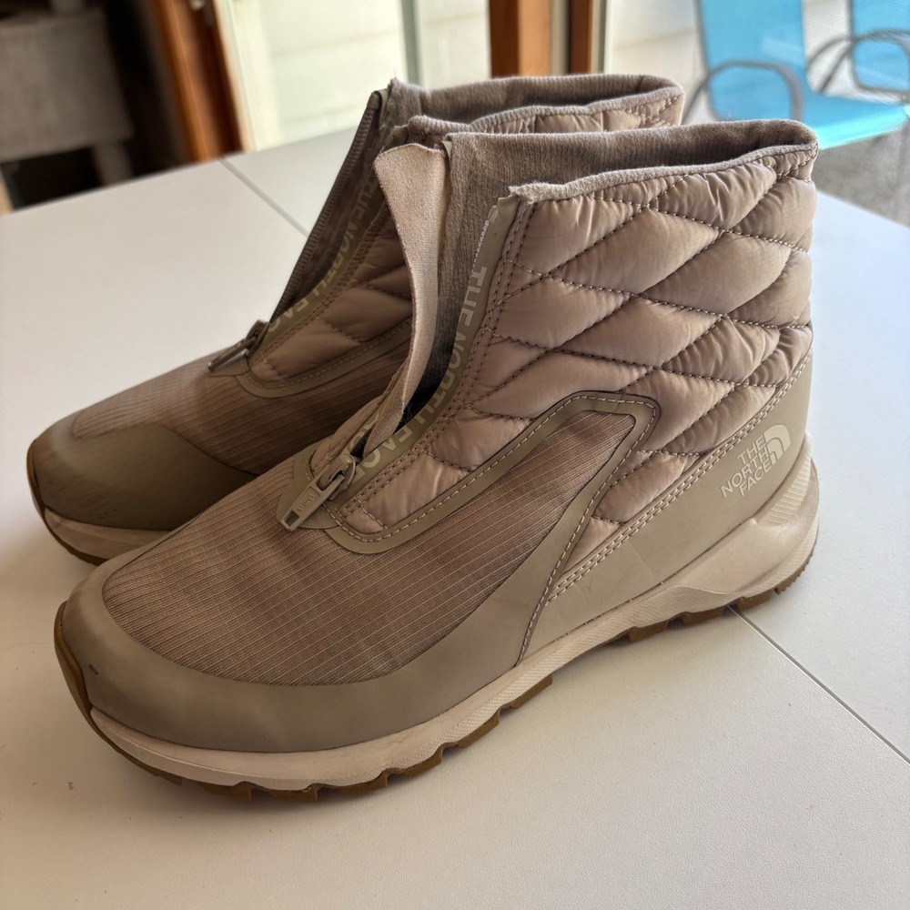 The North Face Thermoball Progressive Zip II Women 8 Tan NF0A4O9D Boots